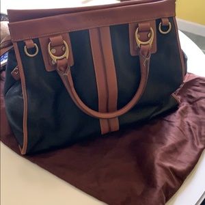 Prix de Dressage brief bag in black and brown